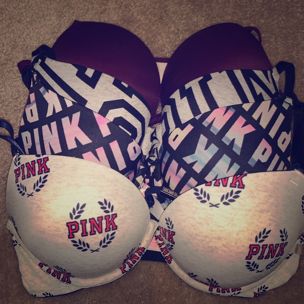 Pink bras
